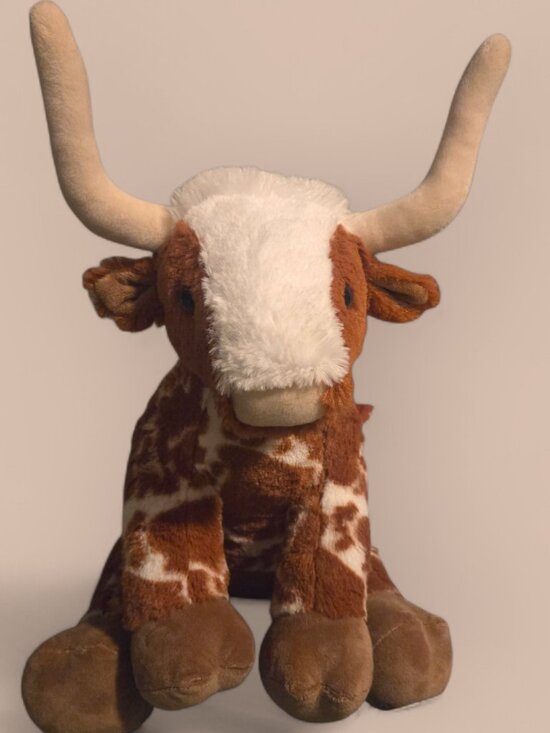 Build-A-Bear Other - Build A Bear Texas Longhorn Spotted Cow Steer Bull Stuffed Plush Animal BAB